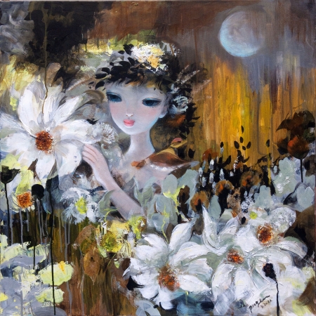 Among White Flowers by artist Ping Irvin
